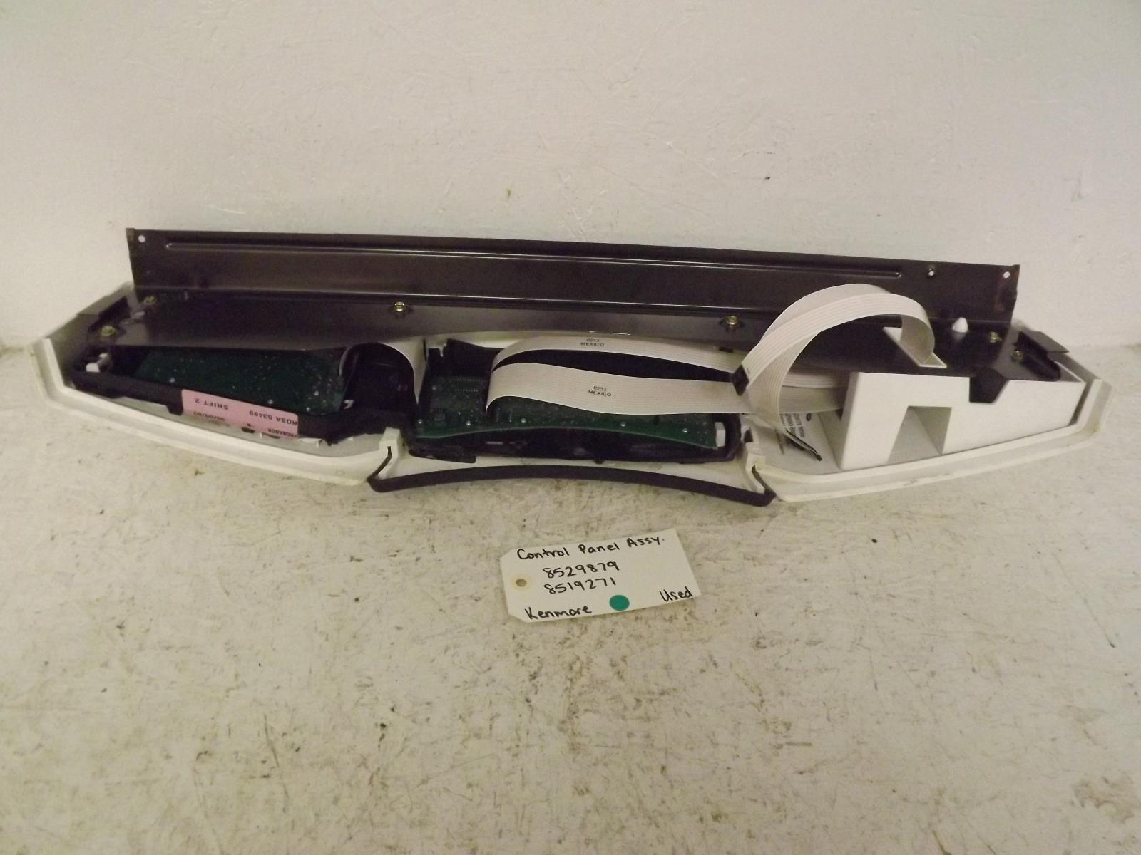 Kenmore Dryer 8529879 8519271 Control Panel Assembly Used Kenmore Dryer 8529879 8519271 Control Panel Assembly Used